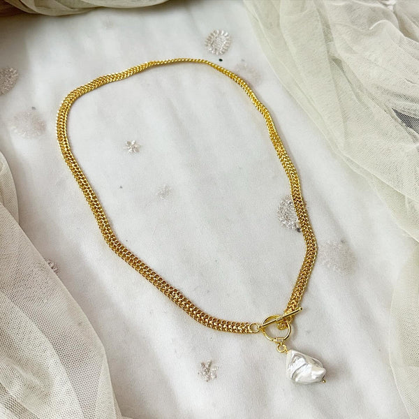 Cleo openable pearl drops necklace