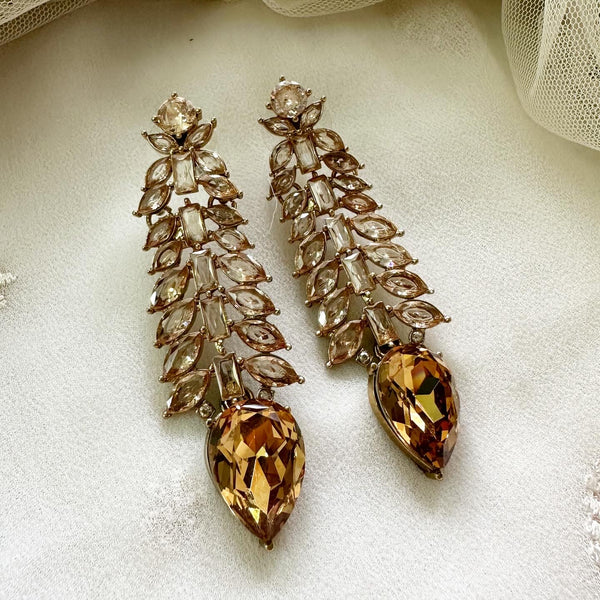 Pine-tear drops LCT earrings - Adorna