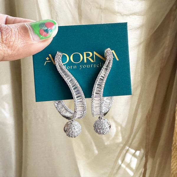 Cocktail spritzen curved earrings