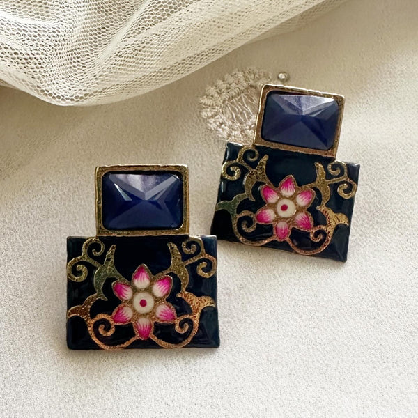 Rectangle Stack Enamel studs