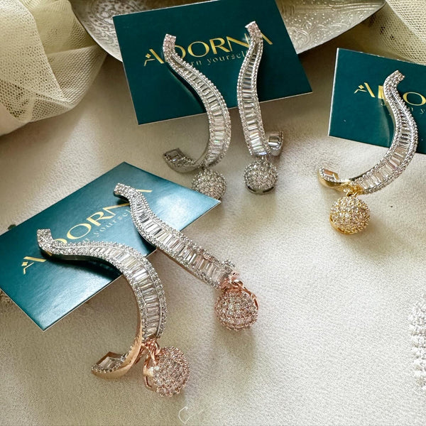 Cocktail spritzen curved earrings