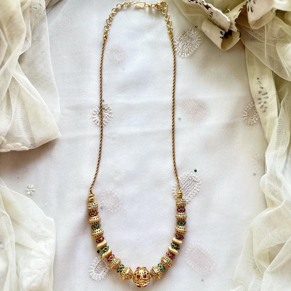Antique matte Kemp tumble Sphere mala