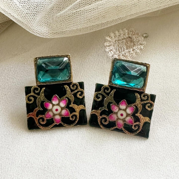 Rectangle Stack Enamel studs