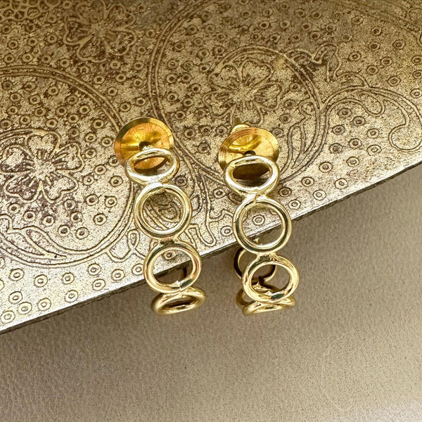 Hoops in Hoop stud earrings