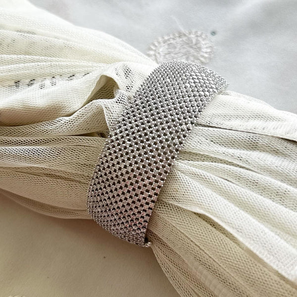 Silver CZ statement bracelet