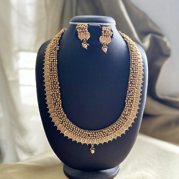 Matte Gold bunch haaram set
