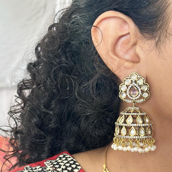 Polki Kundan jumbo jumkhas