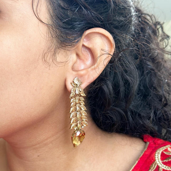 Pine-tear drops LCT earrings - Adorna