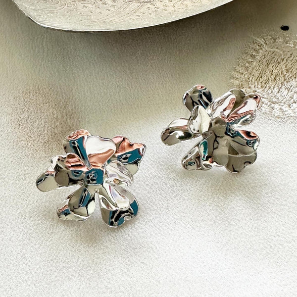 Layered flower studs
