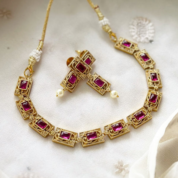 Matte Rectangle links short set