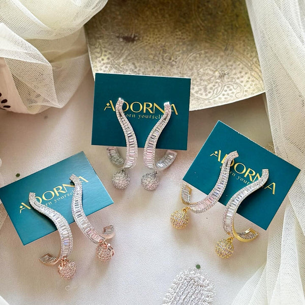 Cocktail spritzen curved earrings