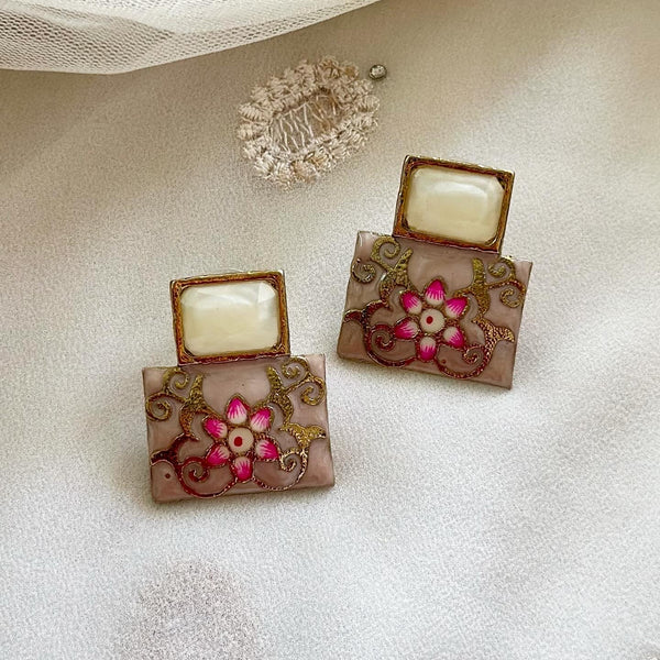 Rectangle Stack Enamel studs