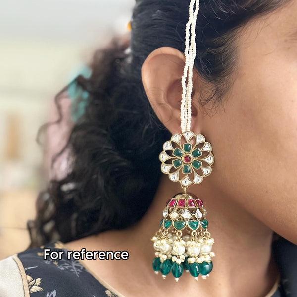 Serene floral jumkhas - White