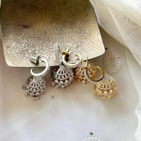 Half-hoop full jumkhas danglers