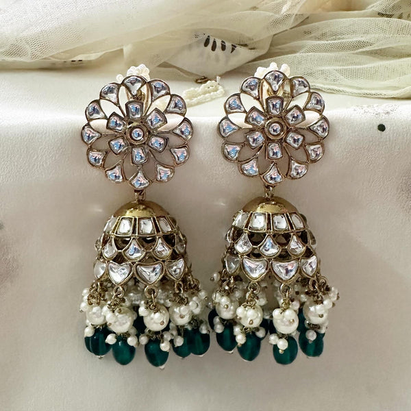 Serene floral jumkhas - White