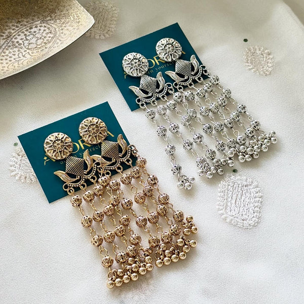 Ethnic long earrings