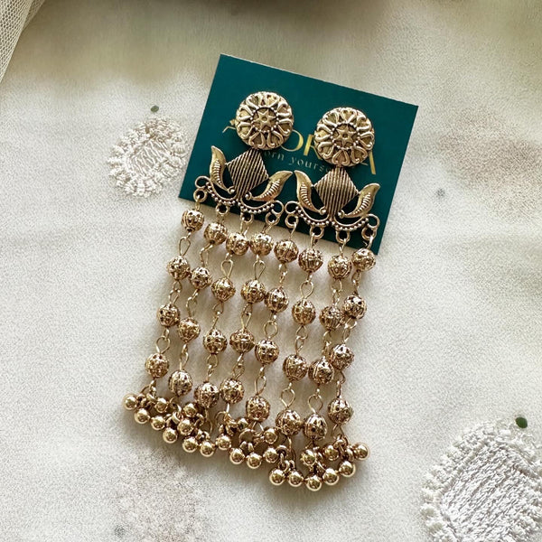 Ethnic long earrings