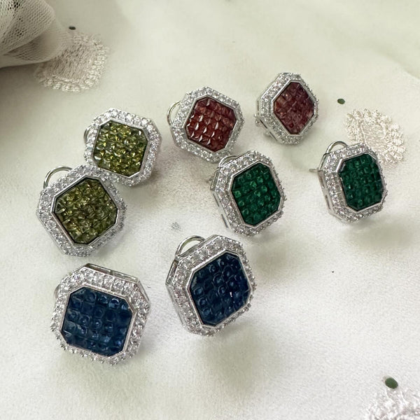 Hexa color pop ear studs