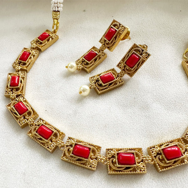 Matte Rectangle links short set