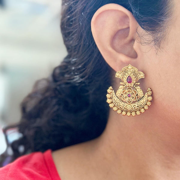 Imperial Chandbali earrings - Adorna