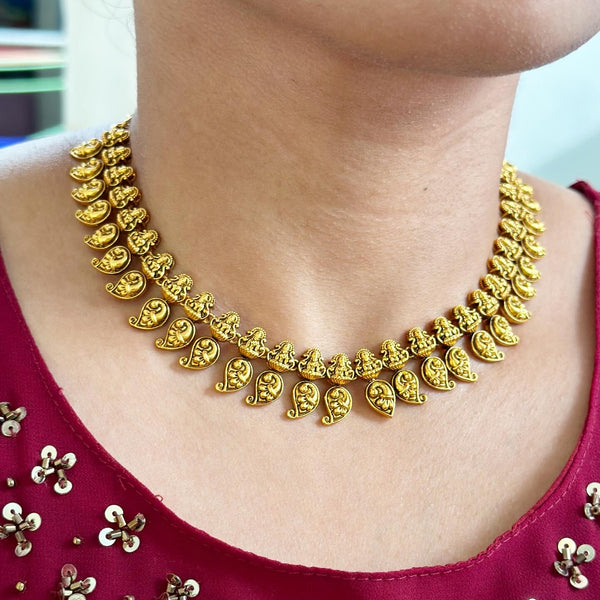 Antique Lakshmi Peacock Paisley short set