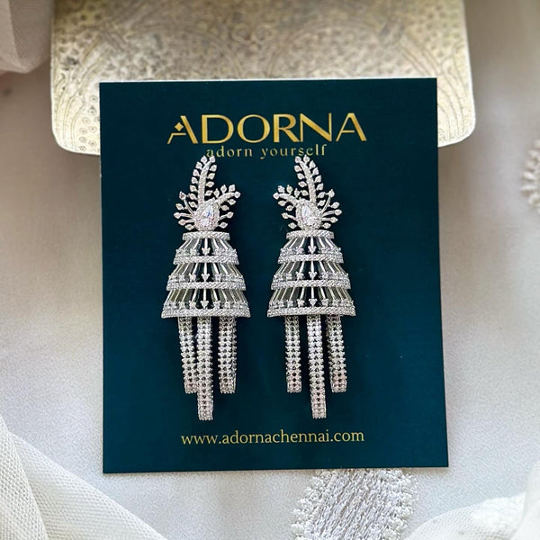 Silver Pine CZ tassle jumkhas