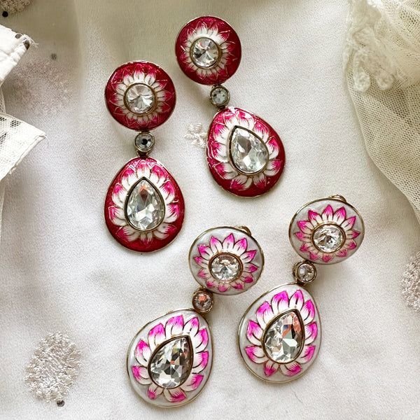 Sunaina - Hand Painted statement earrings