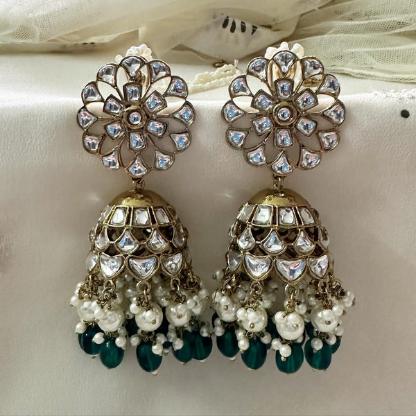 Serene floral jumkhas - White