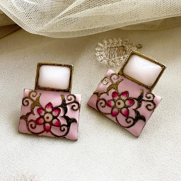 Rectangle Stack Enamel studs