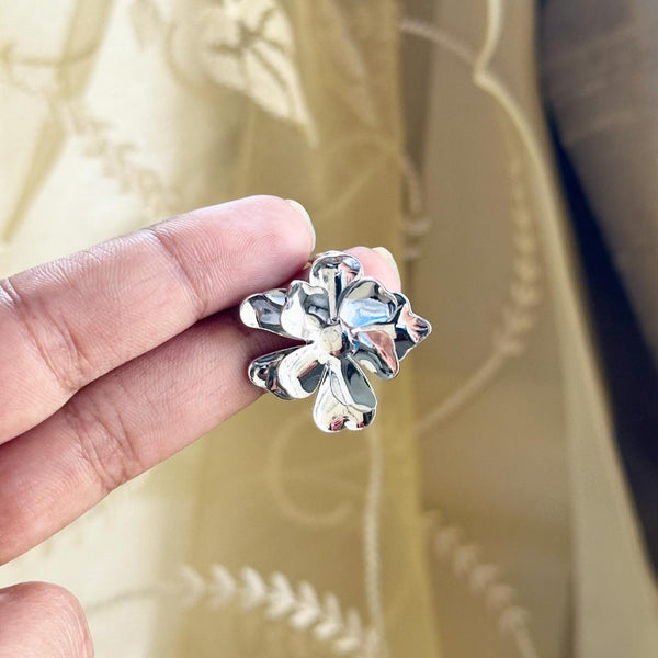 Layered flower studs