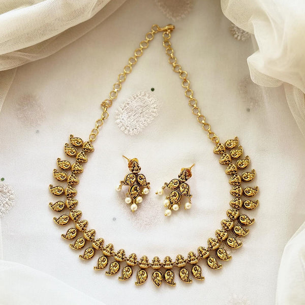 Antique Lakshmi Peacock Paisley short set