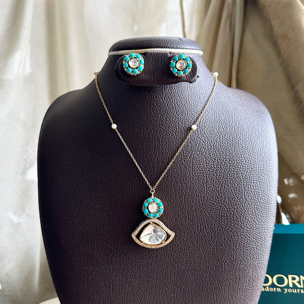 Zinta - Pretty Polki pendant set