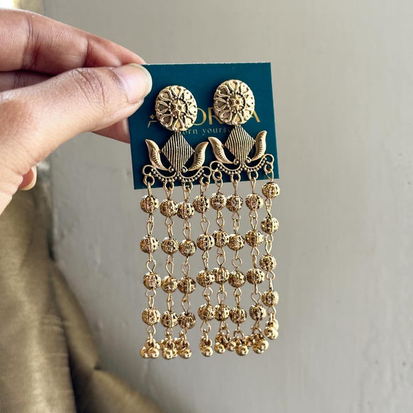 Ethnic long earrings