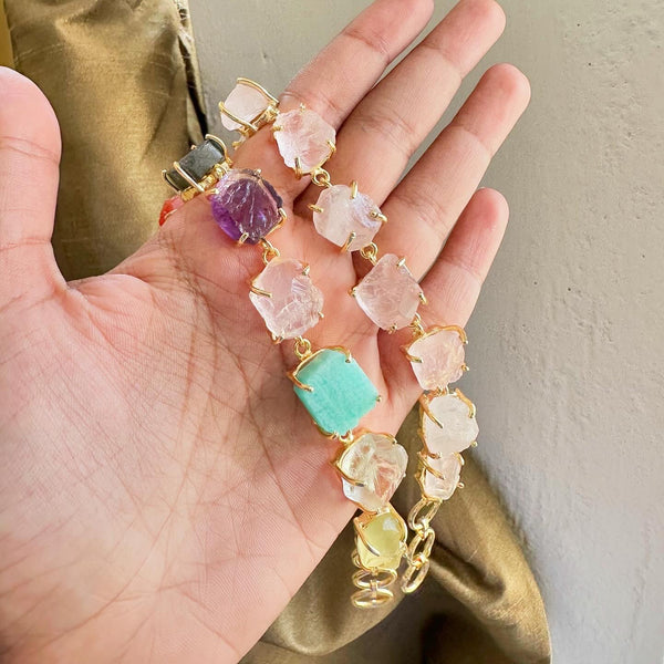 Raw stone bracelet