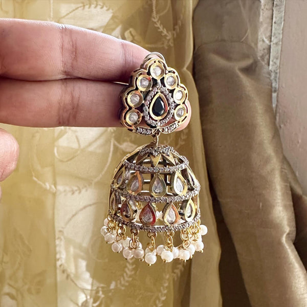 Polki Kundan jumbo jumkhas