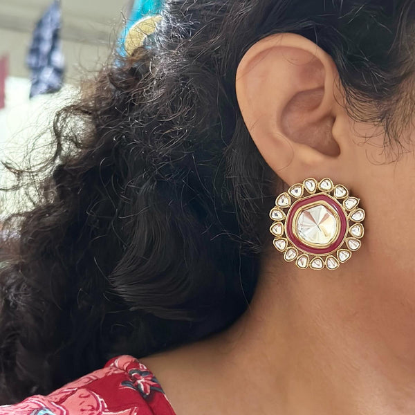 Polki lining studs