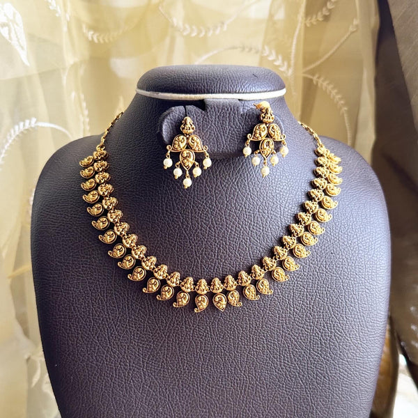 Antique Lakshmi Peacock Paisley short set