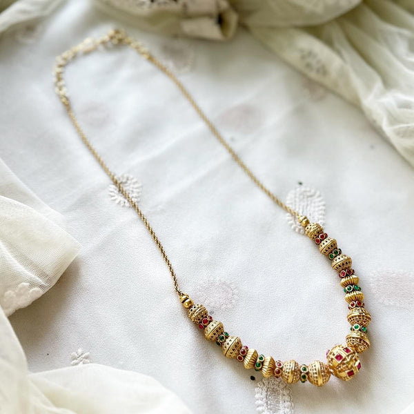 Antique matte Kemp tumble Sphere mala
