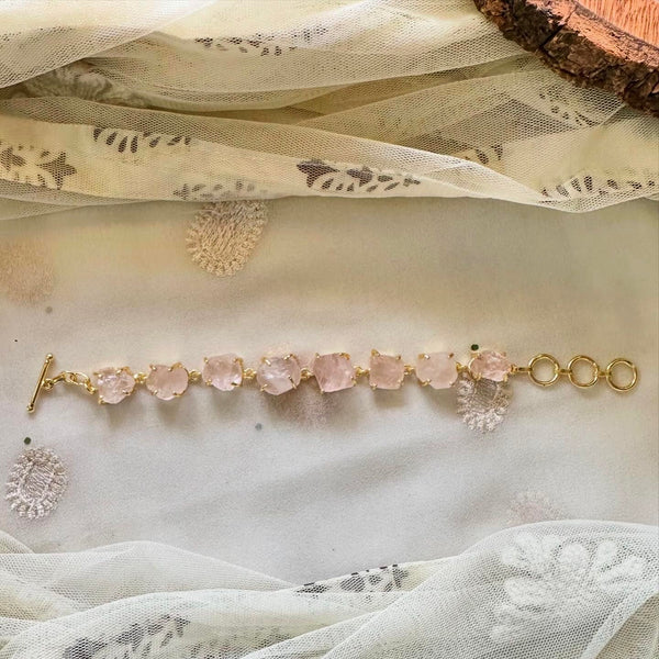 Raw stone bracelet