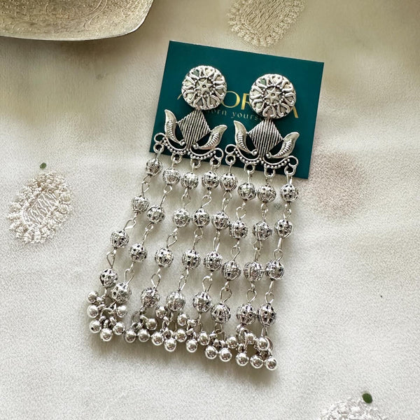 Ethnic long earrings