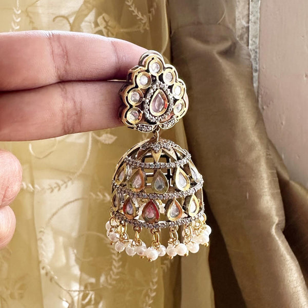 Polki Kundan jumbo jumkhas