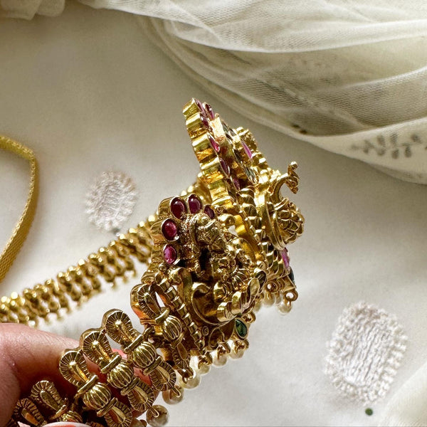 Bridal Antique 3D Peacock Crown hipchain