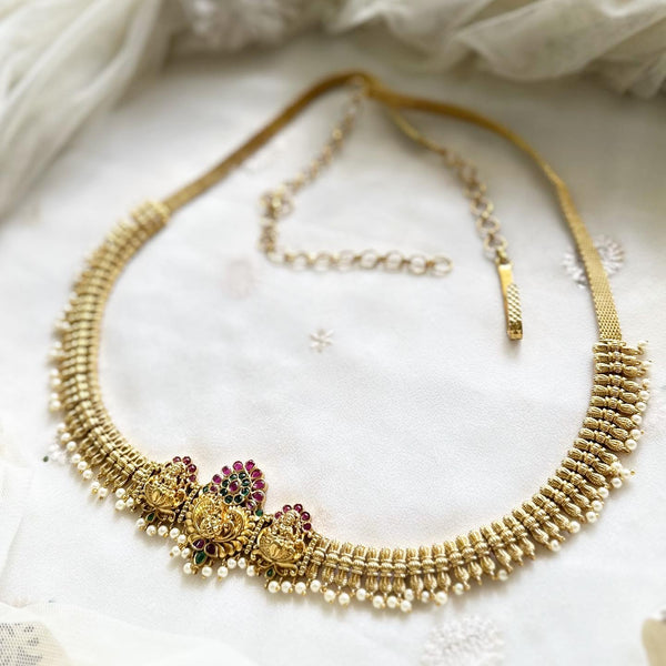 Bridal Antique 3D Peacock Crown hipchain