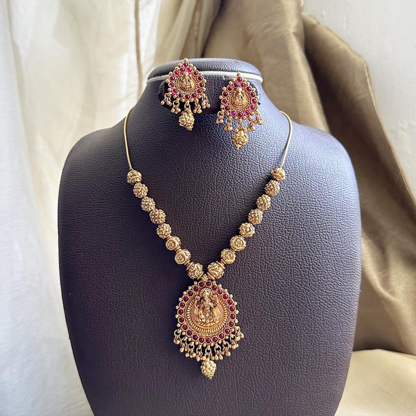 Antique Lakshmi Guntur mala set