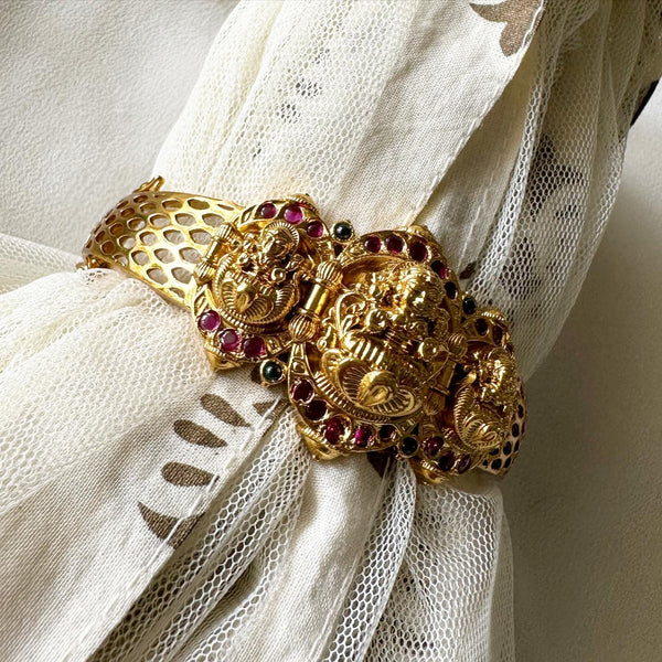 Kemp Lakshmi trio bracelet - Full Ruby - Adorna
