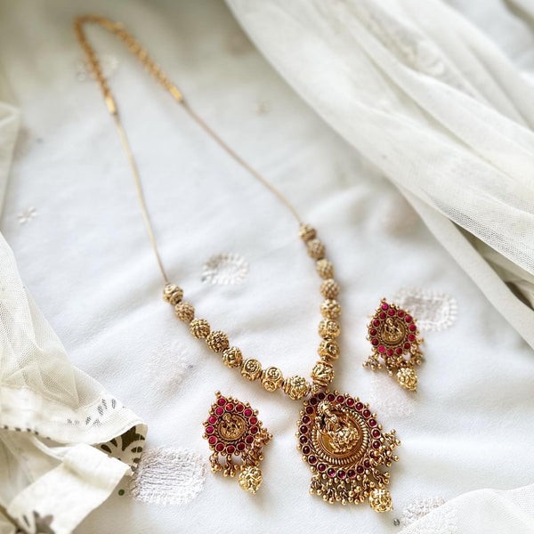 Antique Lakshmi Guntur mala set