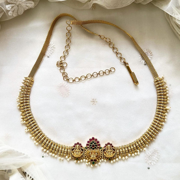 Bridal Antique 3D Peacock Crown hipchain
