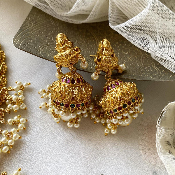 Lakshmi Peacock mala short set - Adorna