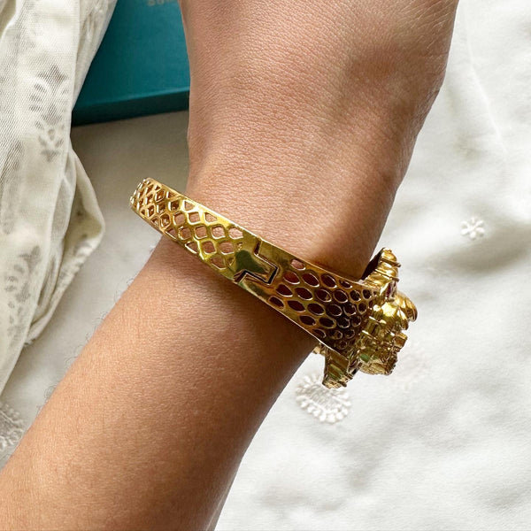 Kemp Lakshmi trio bracelet - Full Ruby - Adorna