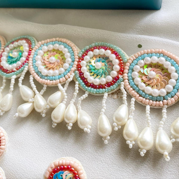 Fabric circles Choker set - Adorna